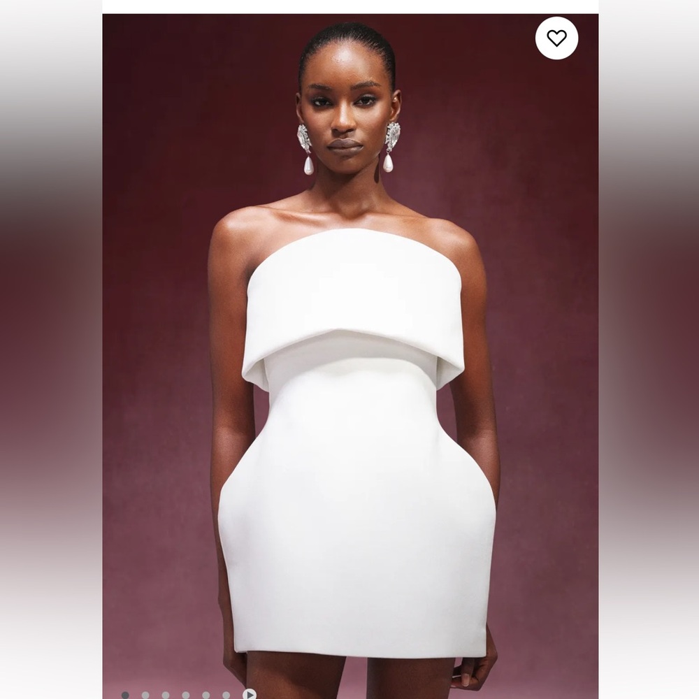 Bella Barnett Strapless White Dress